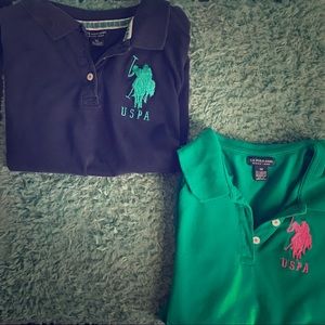 2 US Polo Assn. Collared T-Shirt Bundle!!